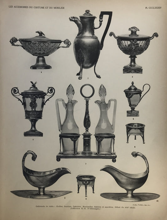 Iconographic Engravings – The Fine Arts (1851) 18th Century Silverware, French Decorative Accessories, Historical Silver Engravings