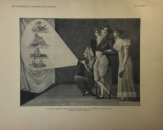 Iconographic Engravings – The Fine Arts (1851) "La lanterne magique" - Rare Historical Artwork from Maurice Rousseau Collection