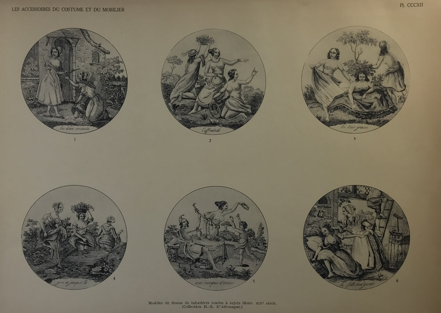 Iconographic Engravings – The Fine Arts (1851) 19th Century Tabatiere Designs