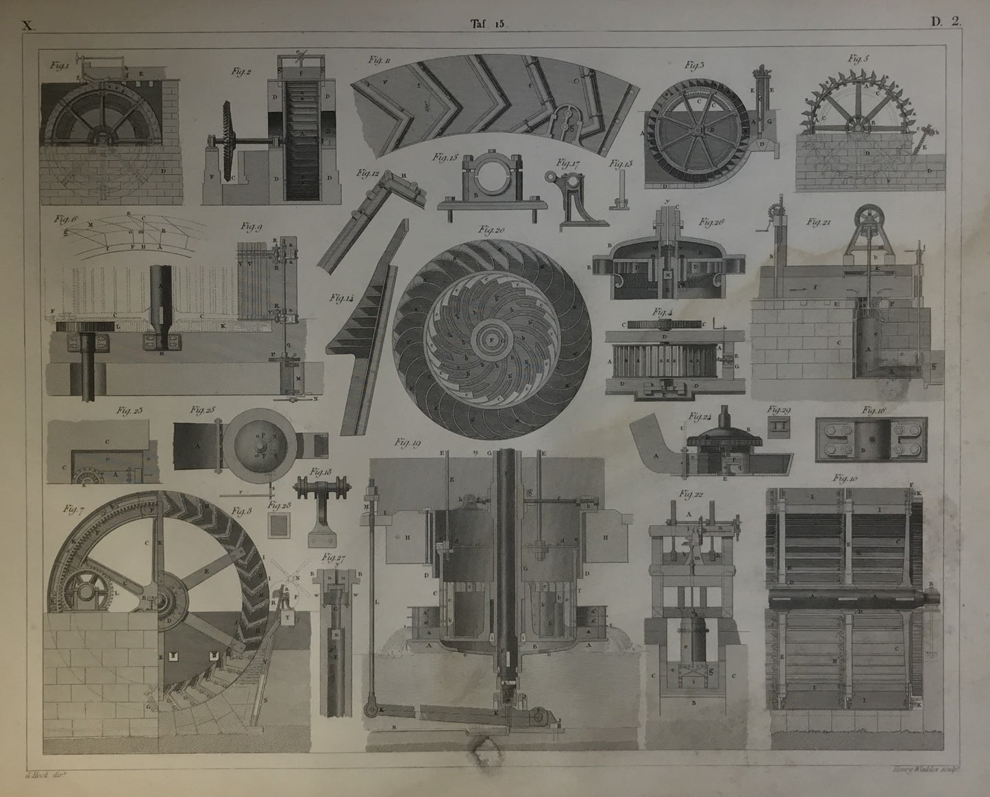 Iconographic Engravings – The Fine Arts (1851) Antique 19th-Century Industrial Mechanical Press Engineering Plate