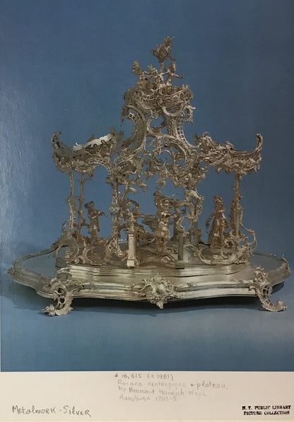 Rococo Silver Centerpiece and Plateau - Bernhard Heinrich Weyhe (Augsburg, 1765-1767)