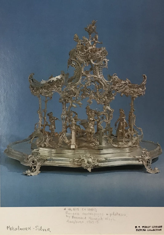 Rococo Silver Centerpiece and Plateau - Bernhard Heinrich Weyhe (Augsburg, 1765-1767)