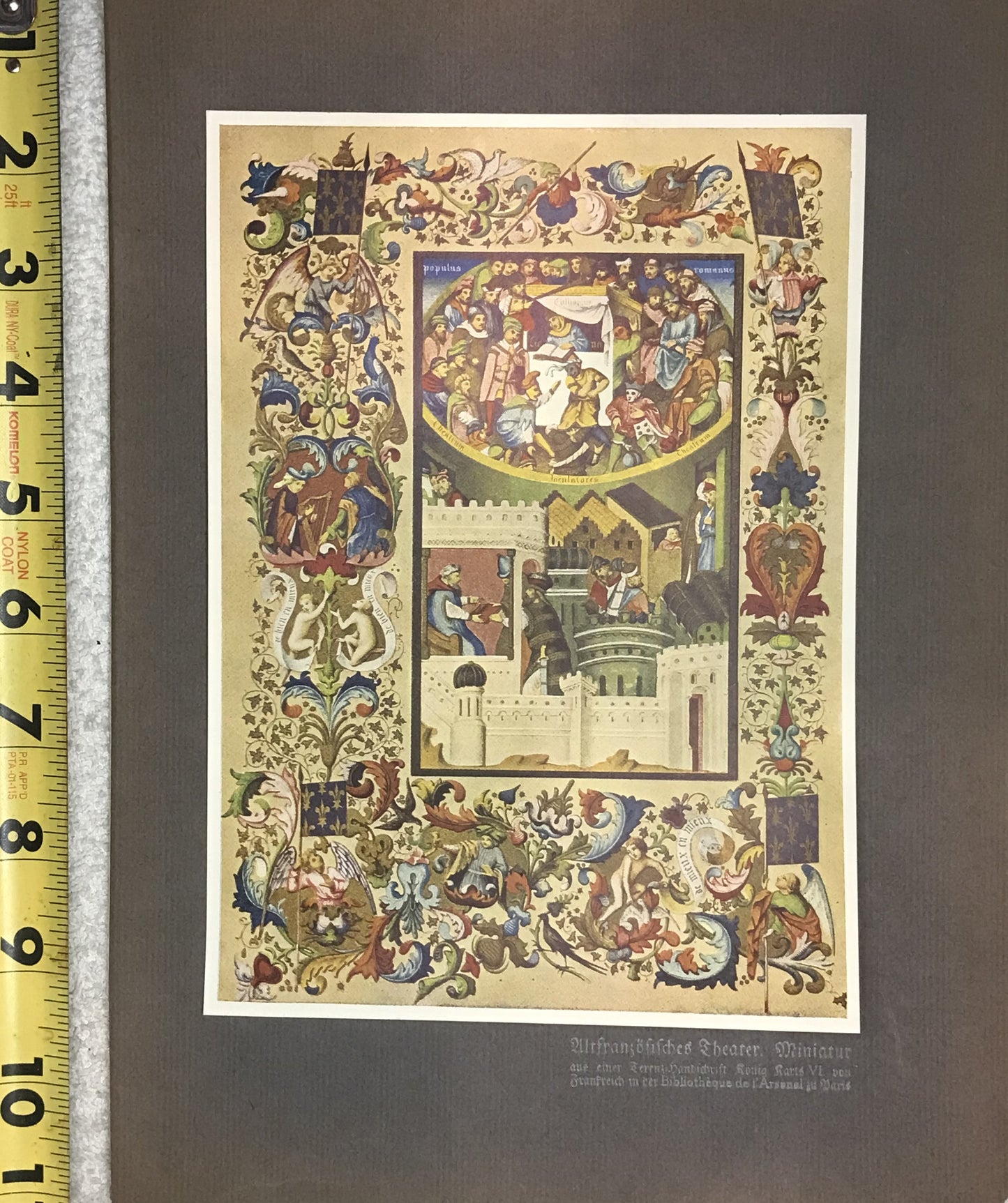 Vintage Illuminated Manuscript – Archbishop’s Prayer Book Miniature