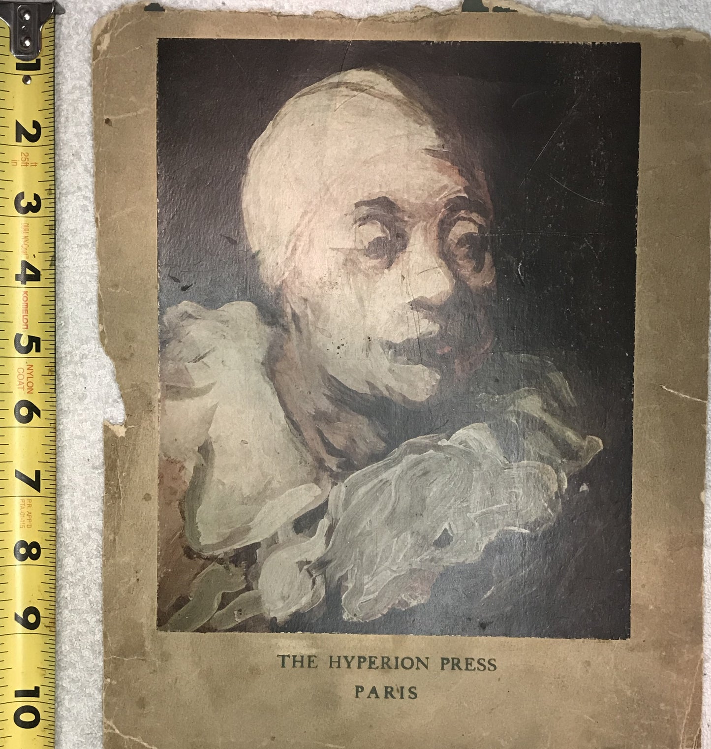 Vintage Clown Portrait Print by The Hyperion Press, Paris – Haunting Emotional Art