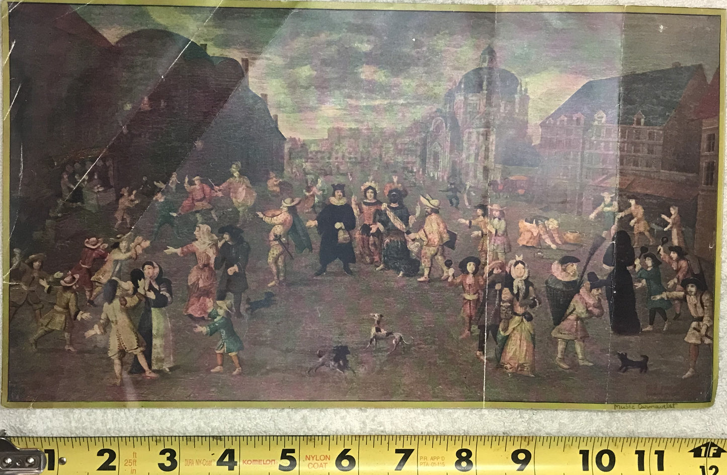 Vintage Parisian Festival Print – Musée Carnavalet, St. Augustine Scene