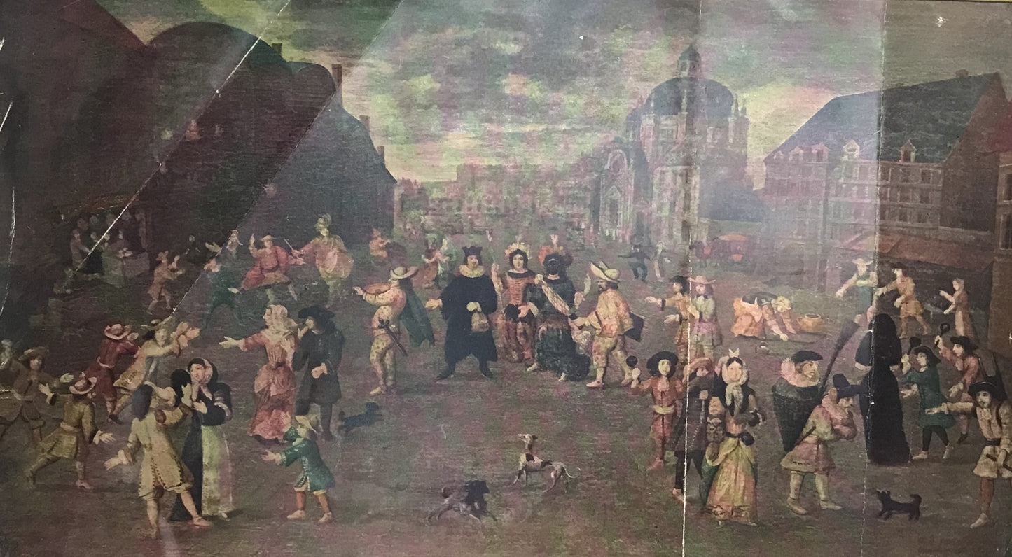 Vintage Parisian Festival Print – Musée Carnavalet, St. Augustine Scene