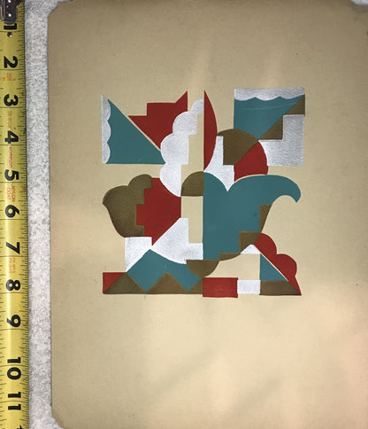 Vintage Geometric Abstract Print