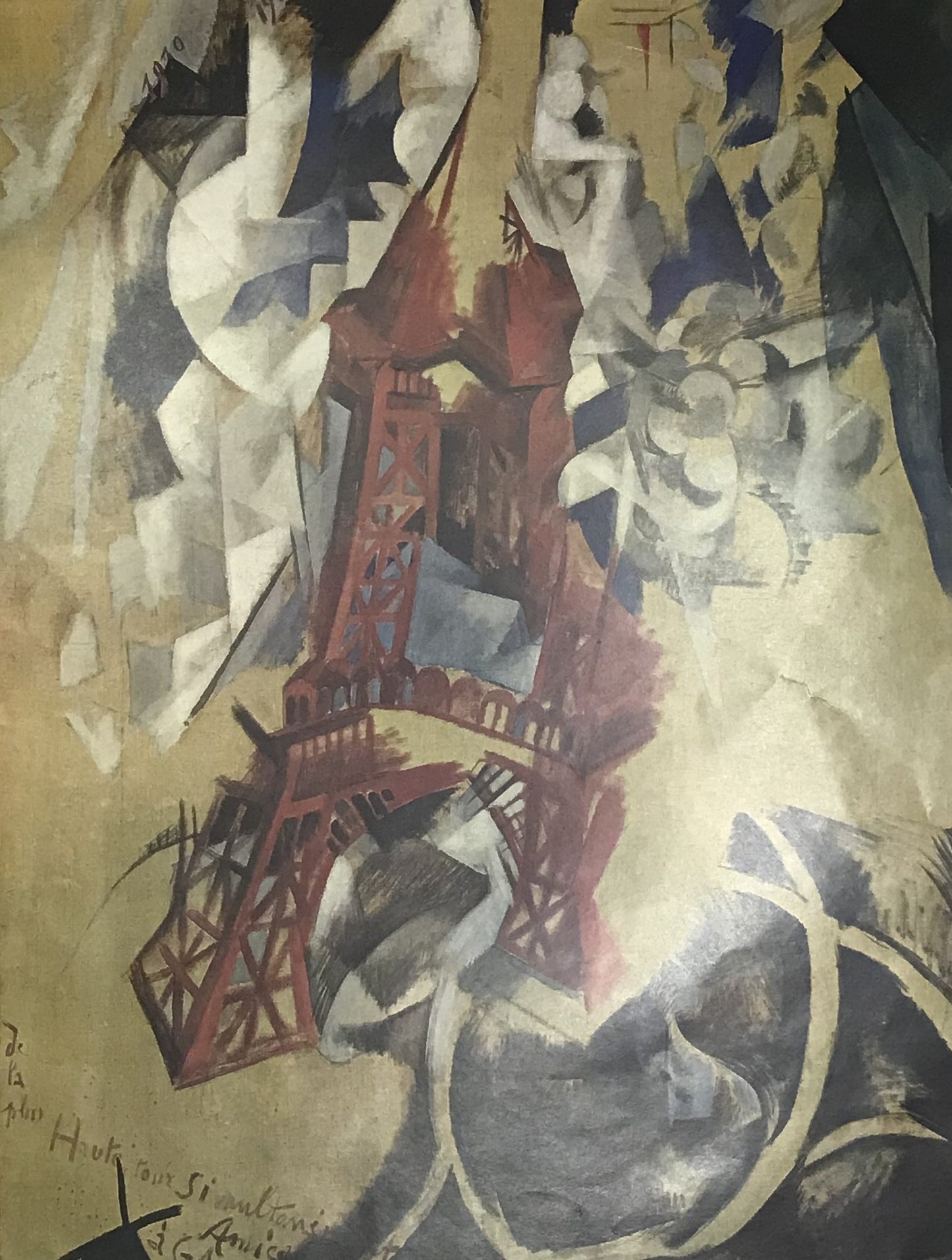 Eiffel Tower by Robert Delaunay - Vintage Cubist Print