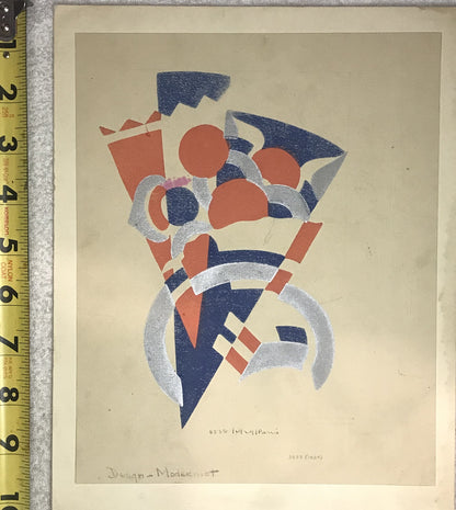 Modernist Abstract Geometric Print - Limited Edition