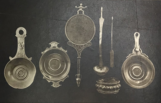 Antique Roman Silverware Illustration - Fifth Century A.D.