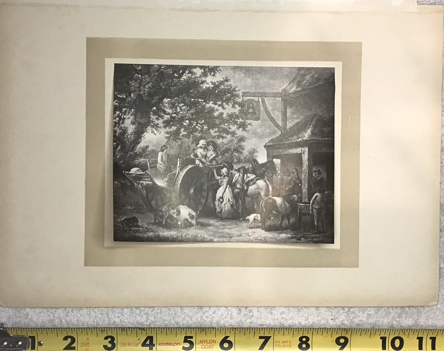 Vintage Pastoral Scene Engraving - Rustic Life in the Countryside