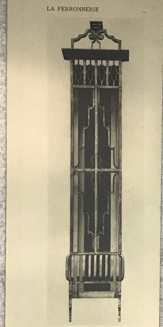 La Ferronnerie Window Grille by Julio Pascual (Espagne) - Vintage Print (1926)