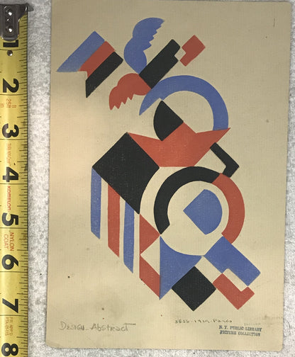 Abstract Geometric Design (1929, Paris)