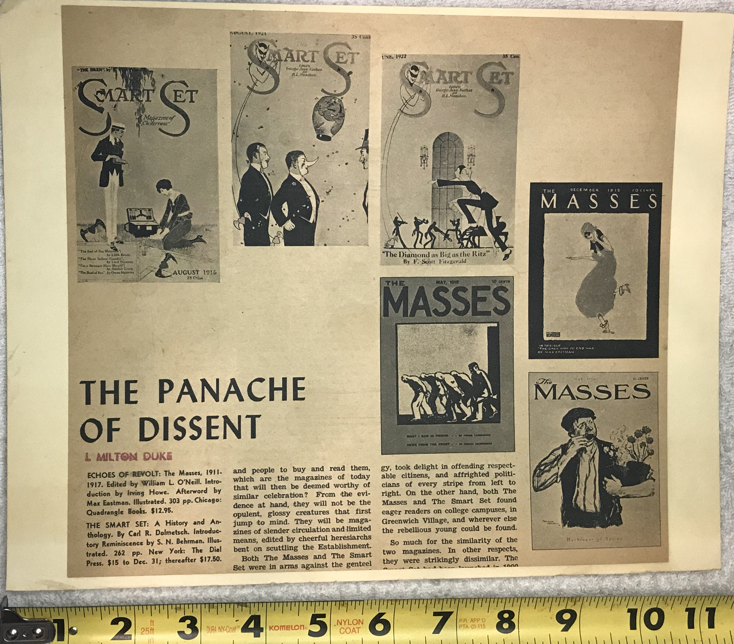 The Panache of Dissent - Vintage Print of Early 20th Century Magazines