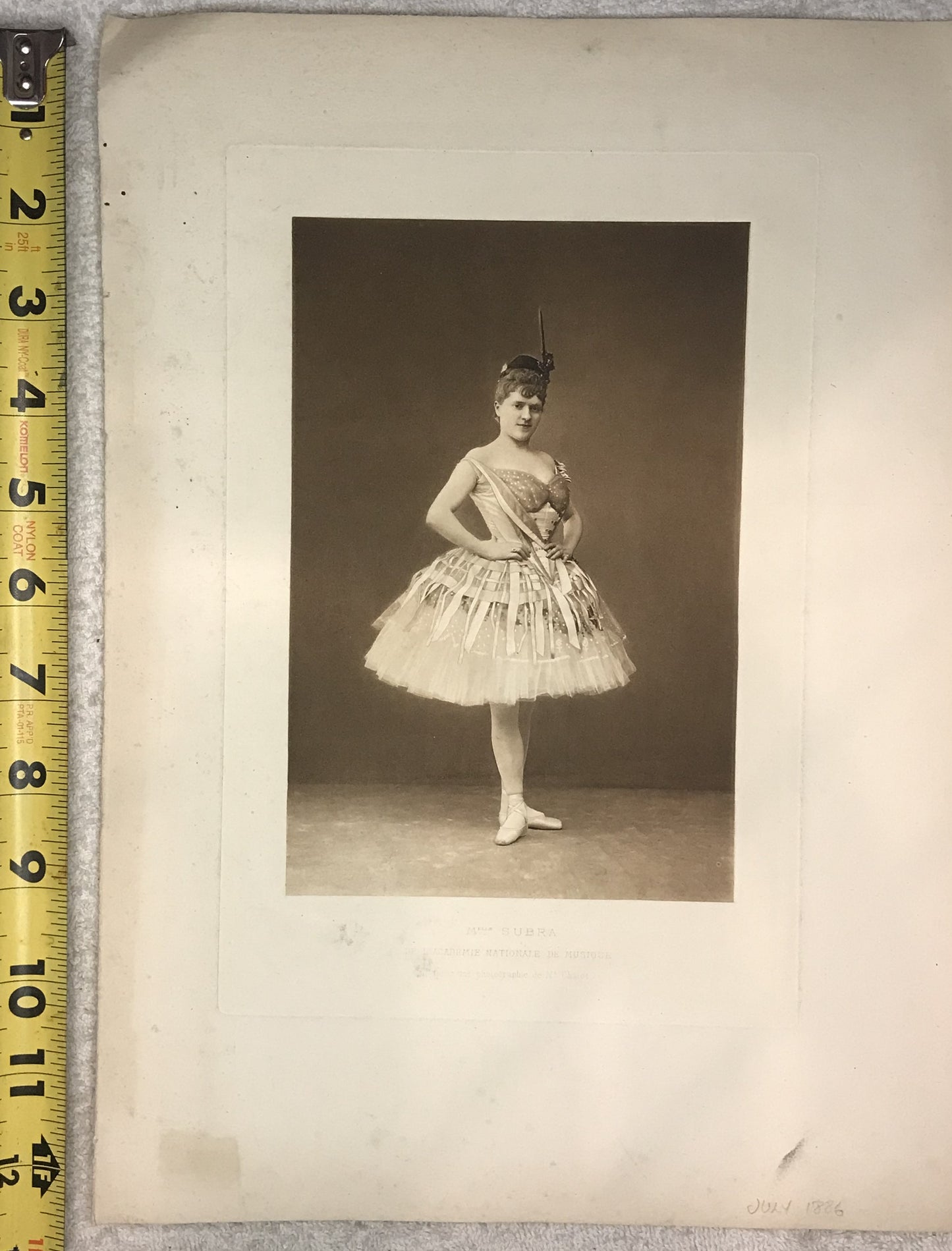 Vintage Photograph of Ballet Dancer (1886)