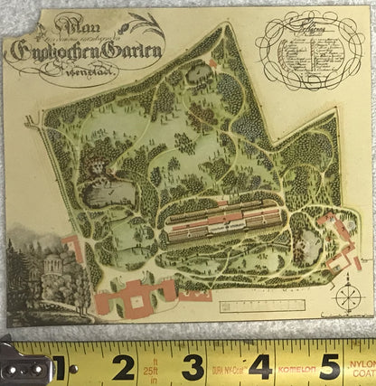 Antique Map of Fürstlich Hofgärtner Eugen Lahr’s Guglischen Garden, Eisenstadt