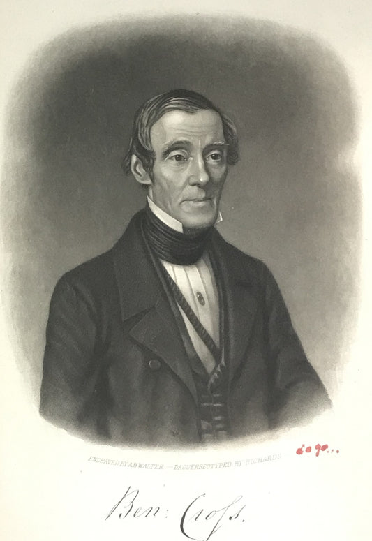 Antique Portrait Engraving of Benjamin Crofts