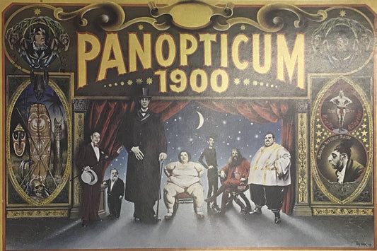 Colorful Panopticum 1900 Circus Poster – Vintage Sideshow Print