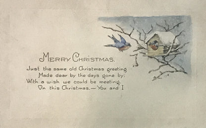 Vintage Traditional Christmas Card