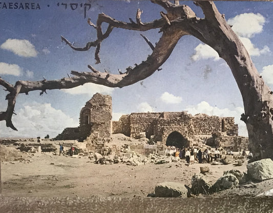 Caesarea, Israel – Ancient Ruins Vintage Postcard (1971)