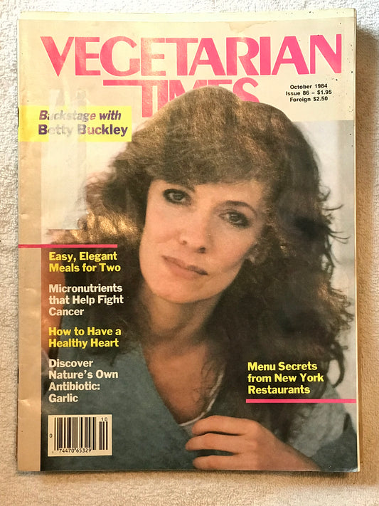 Vegetarian Times October 1984 Magazine