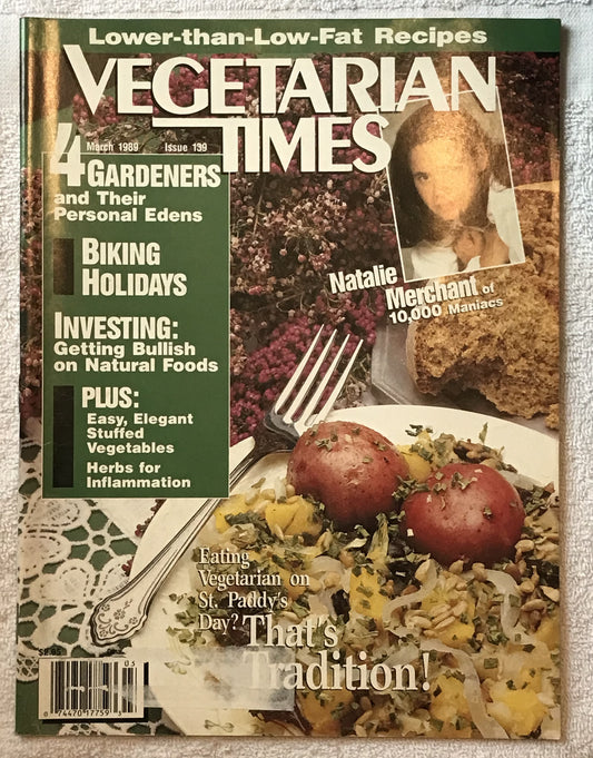 Vegetarian Times March 1989 Magazine