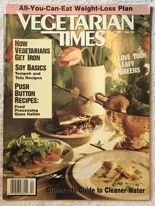 Vegetarian Times April 1989 Magazine