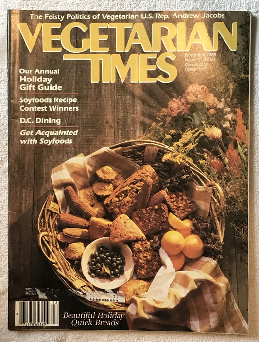 Vegetarian Times November 1986 Magazine