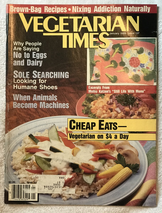 Vegetarian Times  January 1989 Magazine