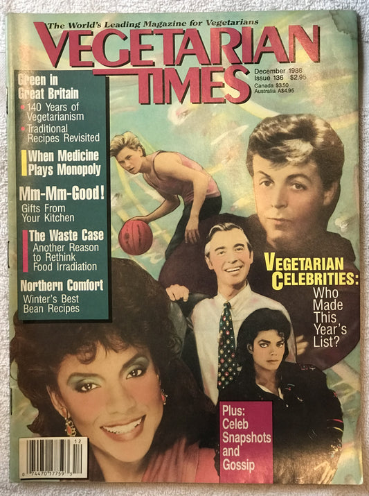 Vegetarian Times December 1988 Magazine