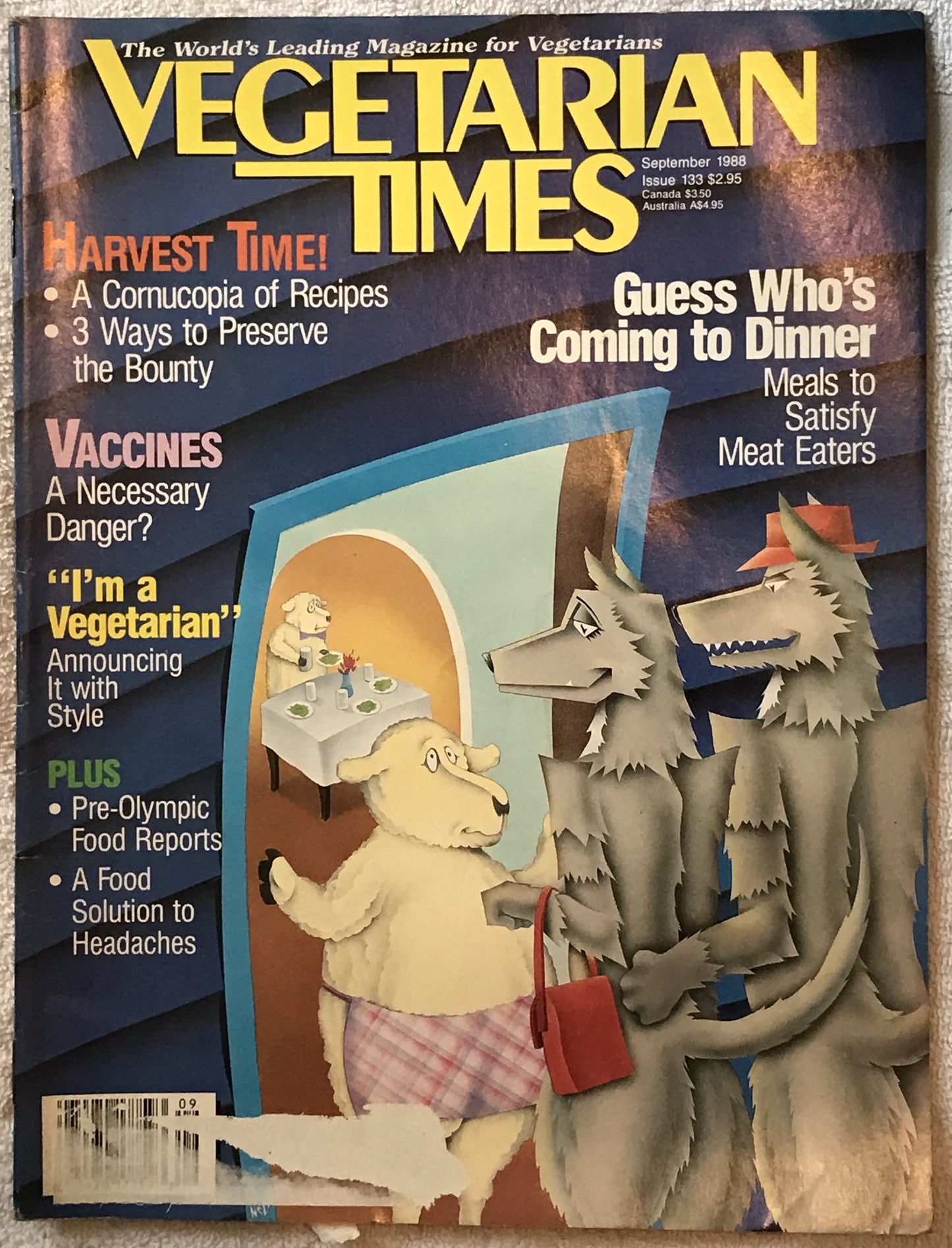 Vegetarian Times September 1988 Magazine