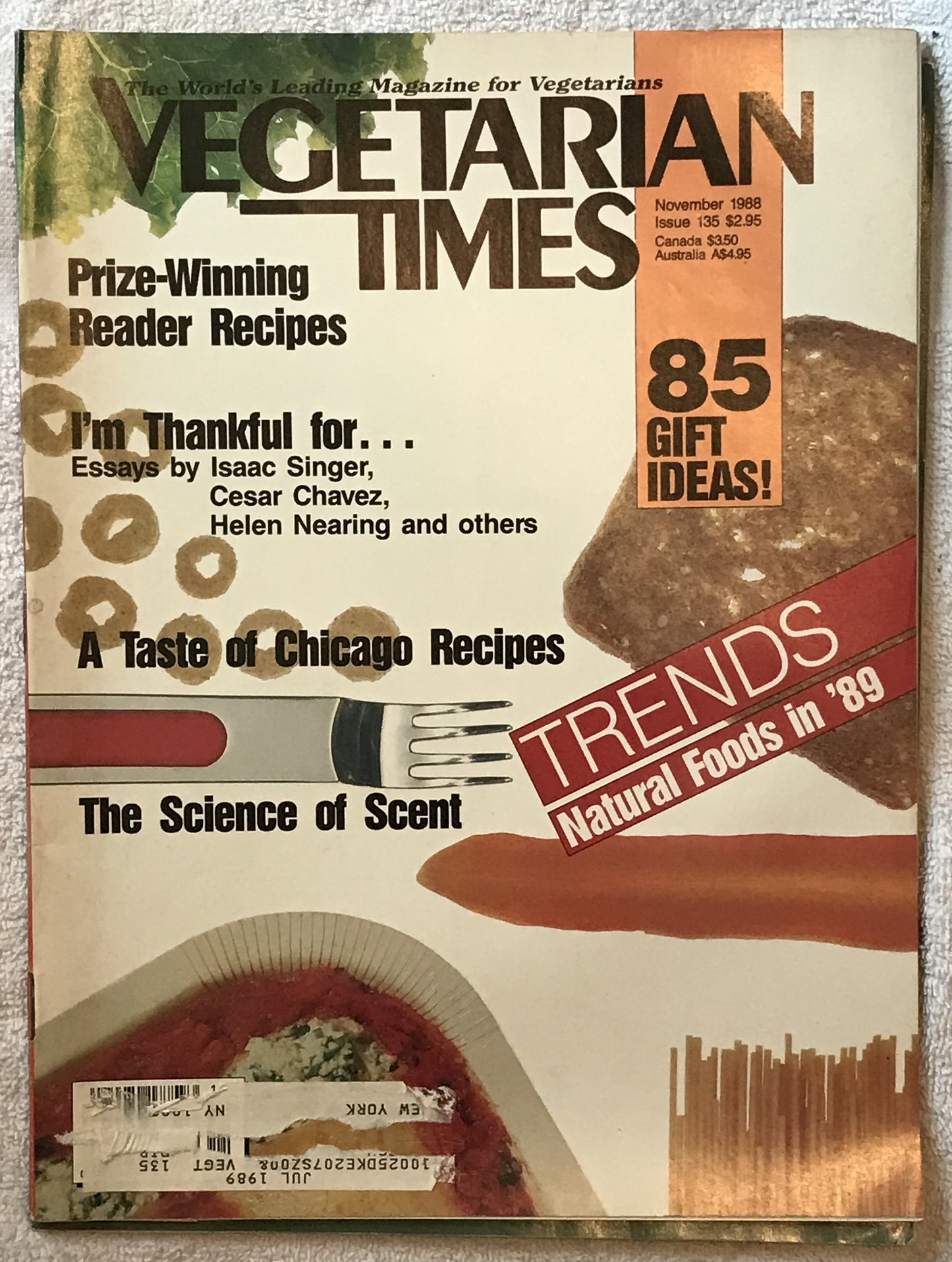 Vegetarian Times November 1988 Magazine