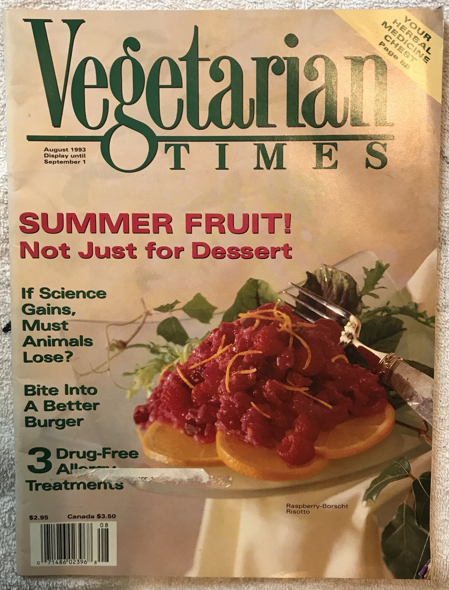 Vegetarian Times August 1993  Magazine