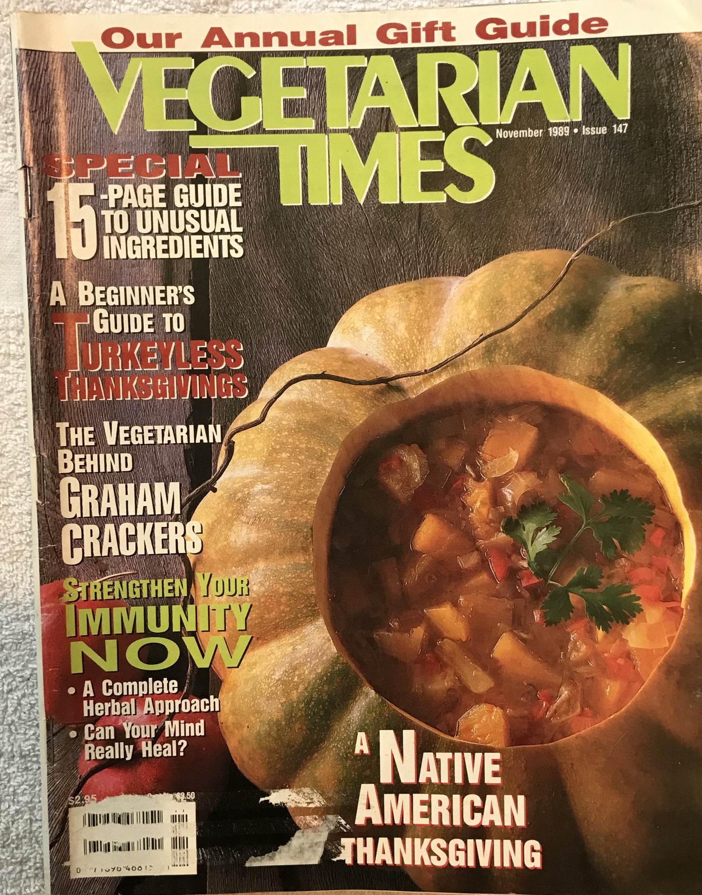 Vegetarian Times November 1989 Magazine