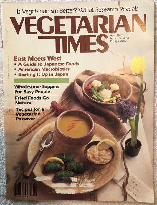 Vegetarian Times April 1986 Magazine