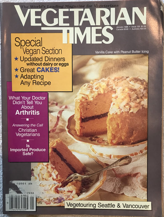 Vegetarian Times January 1988 Magazine