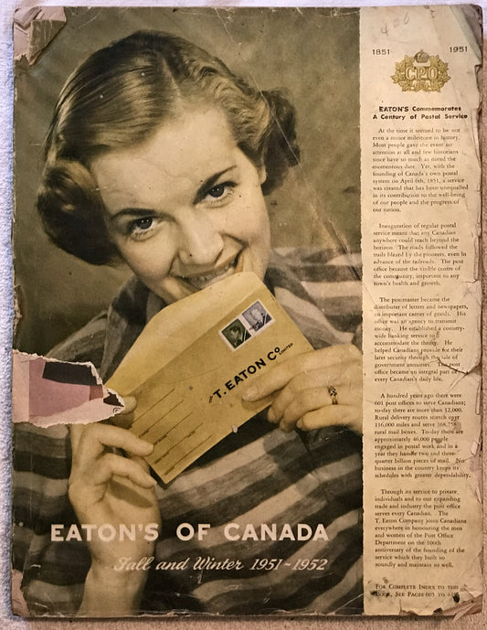 Fall and Winter 1951-1952 catalog from Eaton's of Canada