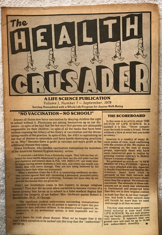 The Health Crusader, an October 1980 issue, Volume 2, Number 10