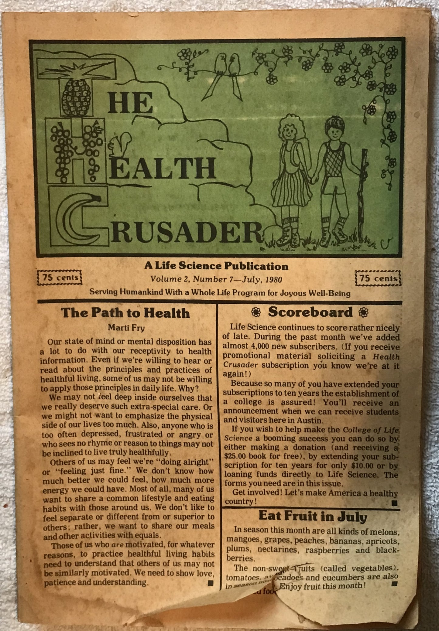 The Health Crusader, July 1980 issue, Volume 2, Number 7