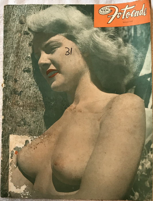 Fotocade, volume XVII, which appears to be a vintage pin-up or glamour photography magazine featuring nude or semi-nude models