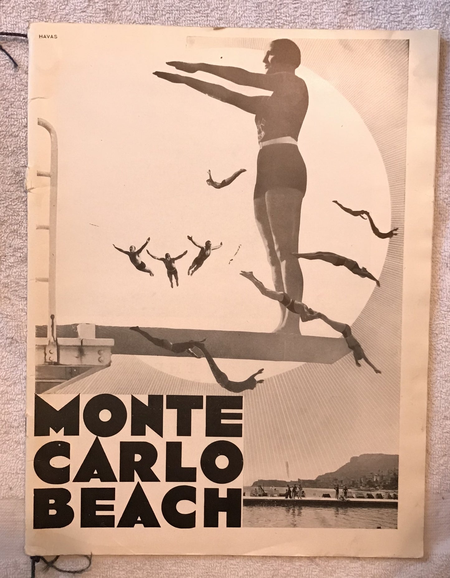 Monte Carlo Beach Vintage Art Deco Poster/Program – Havas Design