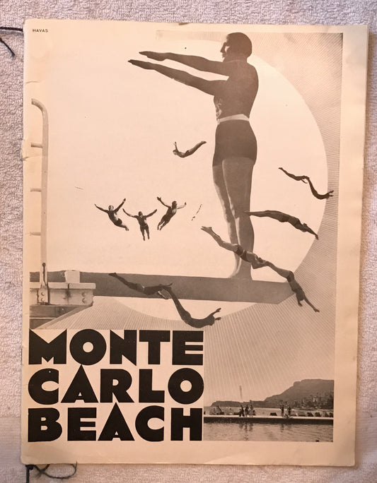 Monte Carlo Beach Vintage Art Deco Poster/Program – Havas Design