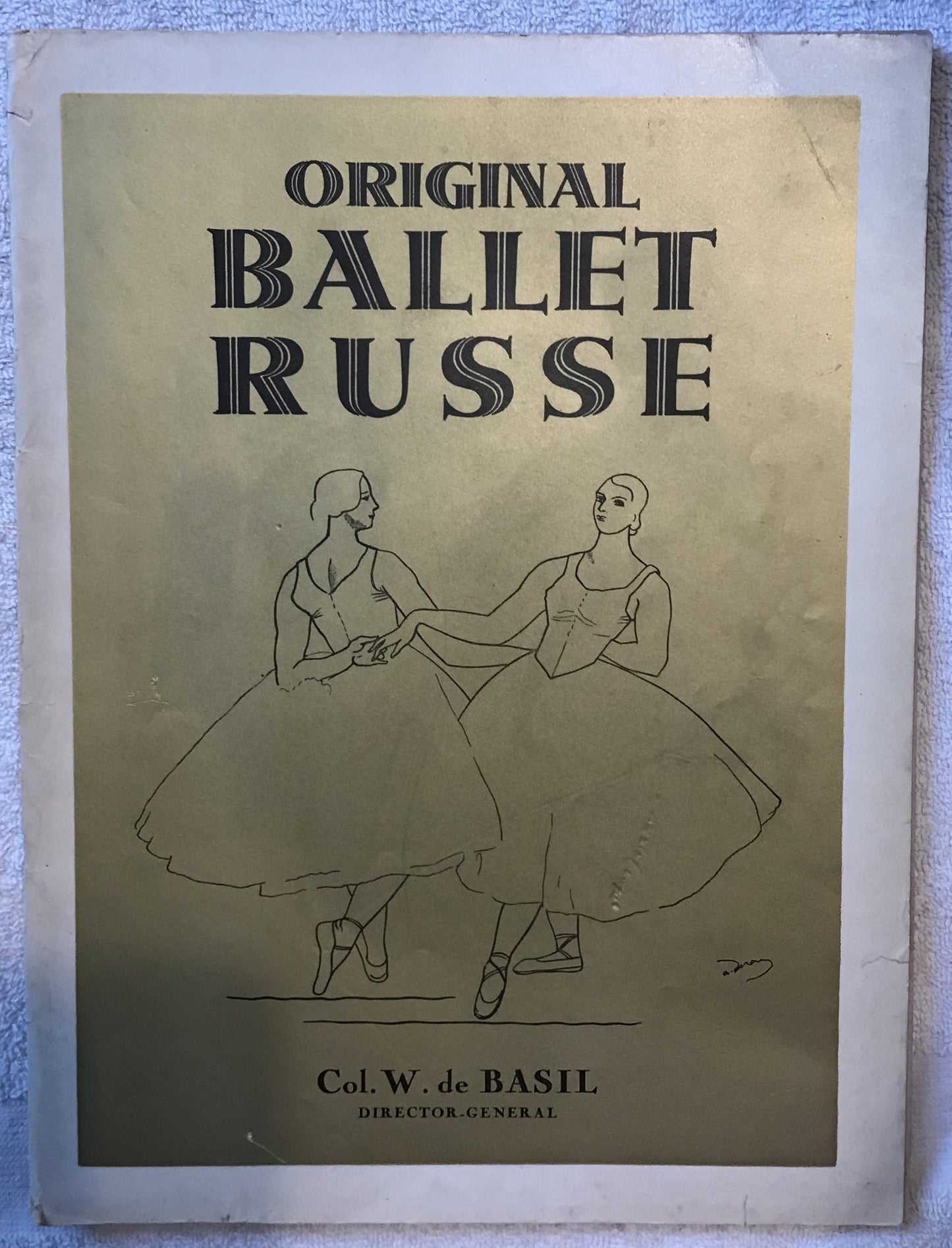 Original Ballet Russe Program – Col. W. de Basil Director-General