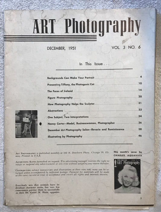 Art Photography Magazine – December 1951, Volume 3 No. 6