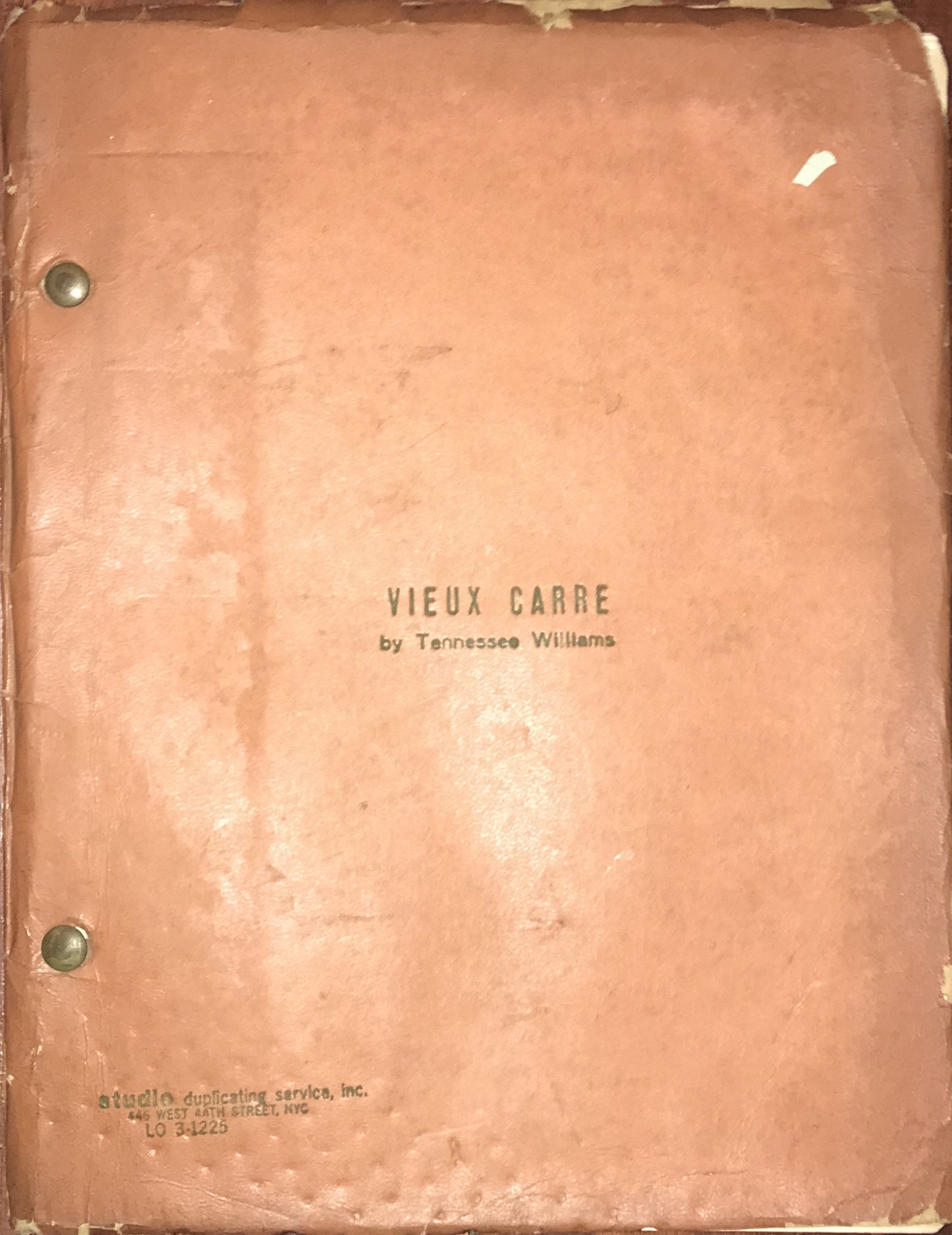 Vieux Carré by Tennessee Williams