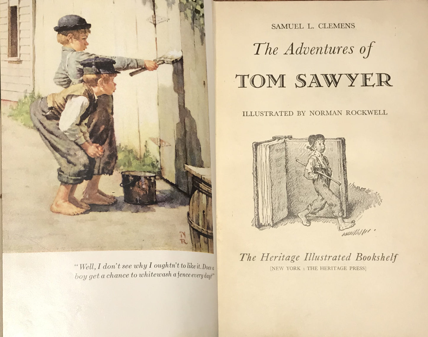 The Adventures of Tom Sawyer by Mark Twain, illustrated by Norman Rockwell