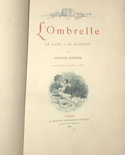 L'Ombrelle, Le Gant, Le Manchon by Octave Uzanne, illustrated by Paul Avril