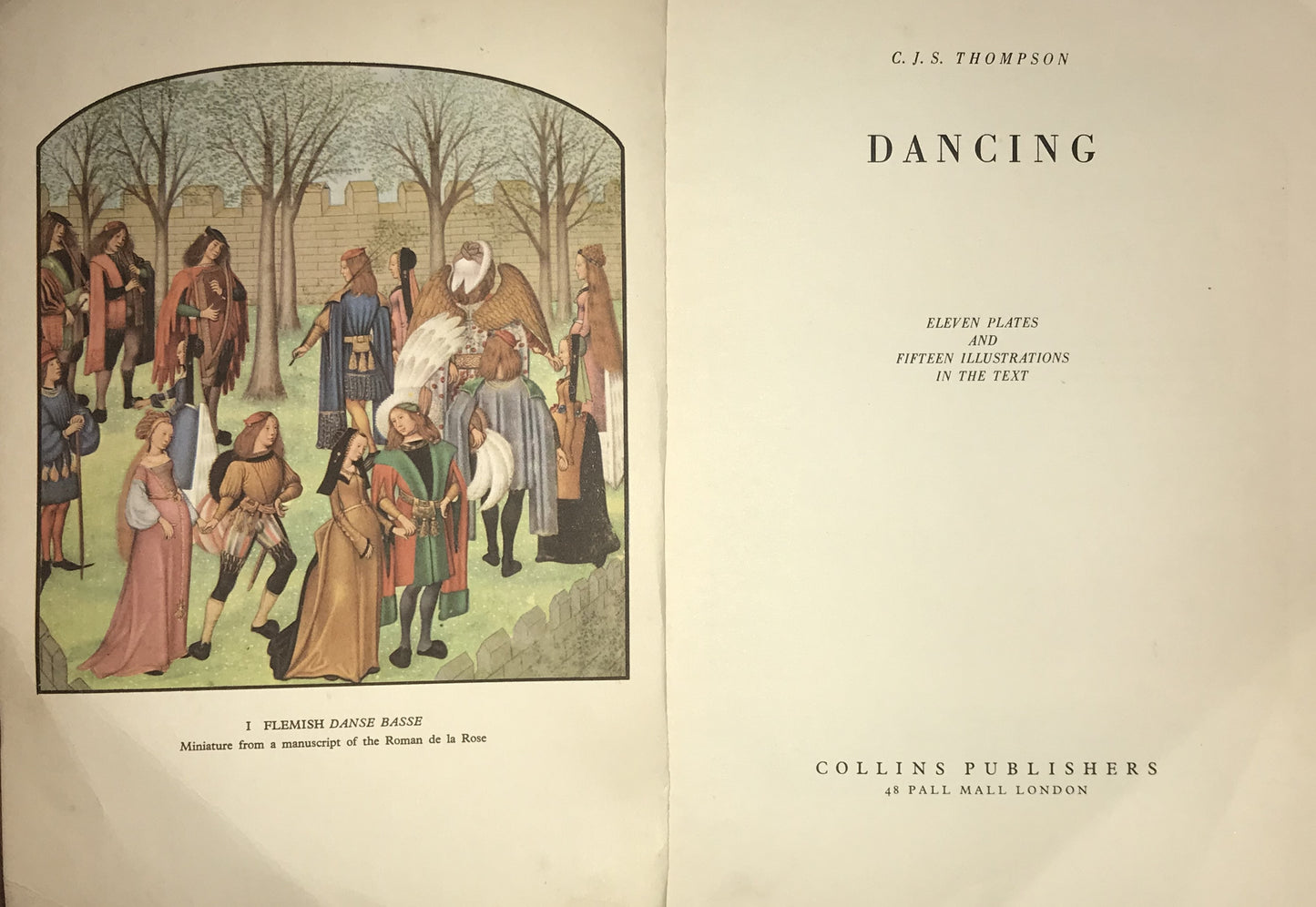 Dancing by C.J.S. Thompson - Illustrated Edition, Collins Publishers, 1930s