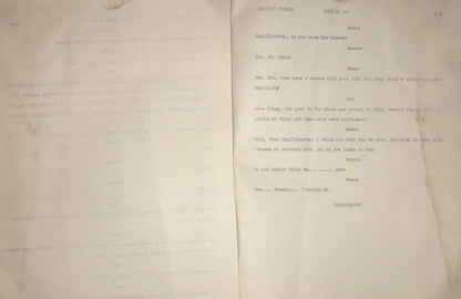 Here We Go! - Original Script by Shirley Thomas - LGA Motion Pictures, Vintage Theater Script