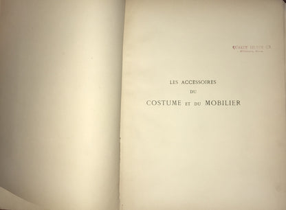 Les Accessoires du Costume et du Mobilier, Tome III by Henry Rene D'Allemagne (1928)